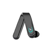 Bluetooth-compatible Earphone Mini Ear Hook IP67 Waterproof Wireless Sports Headset for Mobile Phone - Black