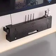 Wall Mounted TV Shelf Floating Shelf Wall Shelf WiFi Router Set top Box Wall Socket Storage Box TV Stands Media TV Console TV Wall Unit Decor Shelf Bedroom Living Room Media Room TV Bracket