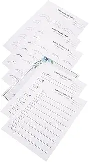 OATIPHO Lash Mapping Exercise Cards Eyelash Extension Practice Chart for Beginners Realistic Lash Practice Templates and Training Guide Essential Supplies for Eyelash Grafting Skills