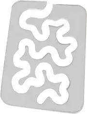1Pc Acrylic Quilting Templates Ruler Transparent Quilting Template, Free Motion