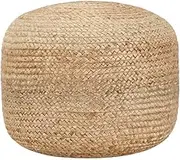 Handmade Pouffe 45x30 cm Jute Soft Seating Home Decor Bohemian Furniture