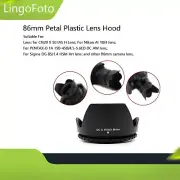 86mm Petal Lens Hood for CN20 X 50 IAS H for Nikon AI 18/4 Lens for Sigma