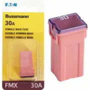 (20)- Bussmann 30-Amp 32-Volt FMX Blade Automotive Fuse. Model: BP/FMX-30-RP