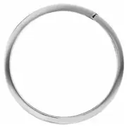 925 Sterling Silver 28.3 mm Large Round Split Key Ring Connector Link Bail Clasp