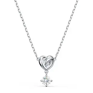 Mcstufke 心愛的結項鍊配玫瑰金心形圓形鑽石鎖骨鏈送給女朋友