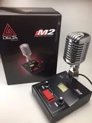 DELTA 6 pin Ranger M2 DYNAMIC AMPLIFIED POWER BASE MICROPHONE CB HAM DESK MIC