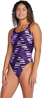 [Speedo] Womens Women's Swimsuit One Piece ProLT Super Pro Printed Adult Team Colors, Team Purple, 30