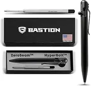 [BASTION] Bolt Action Pen | Black Zirconium | Luxury Rare Metal Retractable Ballpoint Fine Ink for Men & Women Gift EDC Business (PEN-BLTACN-ZRCNM)