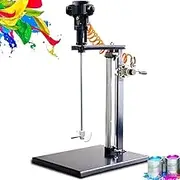 5 Gallon Pneumatic Bracket Mixer, Auto Lift Stainless Steel Paint Blender Stirrer, Vertical Ink Coating Stirring Machine, Speed ​​1500-3000r/min, Adjustable Height, Air Agitator Paint Mixing Tool