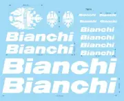 Adesivi bianchi per BIANCHI Bici da Corsa e Mountain bike TBS75