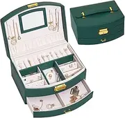 VAVOLO Double Layer Jewelry Box-waterproof Up Material Jewelly Organizer Box, Large Capacity Design Jewelerry Box, Suitable for Christmas, Valentine's Day, Mother's Day, Anniversary