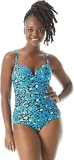 [COCO REEF] Enrapture Bra Sized Wrap Tankini — Molded Underwire Push Up Cups Swim Top