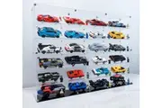 BrickFans Premium Display Case for 24 x Speed Champions Cars (4x6)