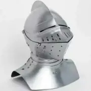 Medieval Knight Full Face Helmet Greek larp Crusader Helmet Armor Halloween