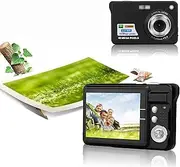 FHD 4K Digital Camera for Photography, 48MP 8X Digital Zoom Vlogging Camera, 2.7inch Autofocus Beauty Small DV Camera for Teens Kids Seniors, Black
