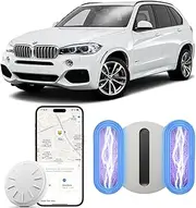 Hongtop H GPS Tracker for Vehicles, 1PCS Mini Hidden Vehicles Tracker with Magnetic Case, Work with Find My (iOS Only), No Monthly Fee Car GPS Tracker (White)