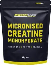 MICRONISED CREATINE MONOHYDRATE 1kg (Pharmaceutical Grade) Strength Power