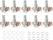 Guitar Potentiometer Audio Pots B100k Ohm Replacement for Electric Guitar Pack of 10