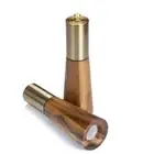 Gold Acacia Wood Pepper Grinder, Manual Multi-Purpose Spice Mill, Kitchen Season