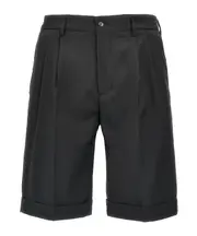 Barena Scandola Tropical Turn-Up Hem Bermuda Shorts 48,50 grey