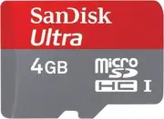 SanDisk Ultra 4GB Class 6 Micro SDHC Memory Card up to 30MB/s (SDSDQY-004G-U46A)