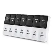 Large Weekly AM/PM Pill Organizer 2 Times A Day Vitamin Pill Box Holder