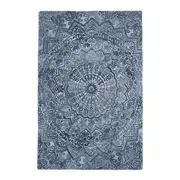 Handcrafted Wool And Polyester Rug 160 x 230Cm