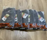6 HARD YAKKA SIZE SM CLOSED FRONT Work Shirts Long Sleeve Grey