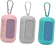 Lljsszr 3 Cooling Gym Towels, Soft and Cooling Neck Towels, Microfiber Towels for Workouts, Fitness, and Hot Weather Activities, Pink Gray Blue