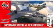 Airfix Products A50190 1:72 Supermarine Spitfire & F-35B Lightning II Plane Kit