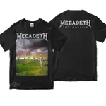 MEGADETH 3RD YOUTHANASIA PREMIUM TSHIRT MEGADETH 重金屬搖滾 T 恤樂隊