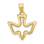 10k Yellow Gold Dove Charm