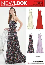 New Look Sewing Pattern 6551 Dress Size A (8-20) Uncut New