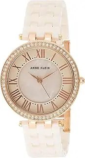 [Anne Klein] Blush Ceramic Link Bracelet Watch With Crystal Bezel