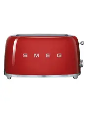 [Smeg] 50's Style 4 Slice Long-Slot Toaster in Red TSF02RDAU
