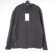 Belstaff Headway Water Repellent Hooded Black Soft Shell Jacket Size US 48