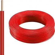 2.5/4/6mm² Pure Copper Wire Cable - 30/60/100/200ft Solid Core Electrical Wire with PVC Jacket Low Resistance Flame Retardant Oxygen-Free Copper for Home/Industrial Wiring(200ft,6mm2)