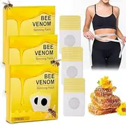 Vibbang Pack of 21 Bee Venom Lymphatic Drainage Slimming Plasters, Bee Venom Plasters for Weight Loss, Slimming Patch, Lymphatic Drainage, Slimming Patch Belly Button