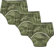 Caihoyu Little Boys Potty Training Undies Soft Cotton Traing Underpants Breathable Underwear for Toddler Girls 5T Dinosaur Khaki Army Pattern Camouflage