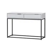 Cody Console Hallway Entryway Table 2 Drawers 110cm (white)