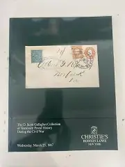Christie’s Auction Catalog D Scott Gallagher TENNESSEE CIVIL WAR POSTAL HISTORY