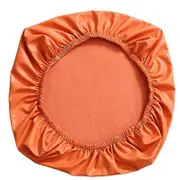 1Pcs Office Chair Cushion Cover Waterproof Computer Chair Case PU Leather Solid Color Dirt Resistant Home Hotel Use orange