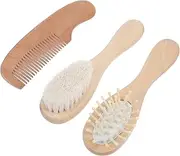GLSTOY Baby Hair Brush Set Scalp Brush Comb Gentle Hair Cleaning for Newborns