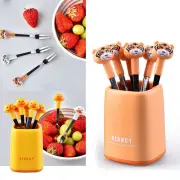 Children Fruit Forks Cute Mini Toothpicks Bento Crockery Kids Food Picks