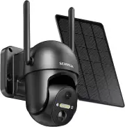 SEHMUA Solar Security Cameras Wireless Outdoor, 2K 360° View Battery Powered Out