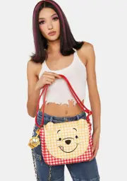[Loungefly] Winnie The Pooh Gingham Cosplay Crossbody Bag