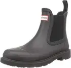 HUNTER W COMMANDO CHELSEA BOOT Rain Boots Black Matte New