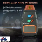 DT2234C Digital Laser Rev Counter Meter Non-contact Tachometer Rev Counter AU