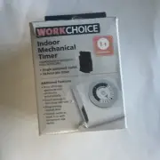 Indoor Mechanical Timer with 1 Polarized Outlet Work Choice NEW Free Shipping