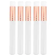 5 Pcs Makeup Brush Set Concealer Blusher Brush 10.3x1.4cm White